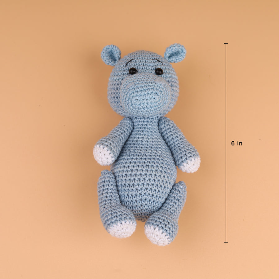 Cotton Crochet Hippo Stuff Toy