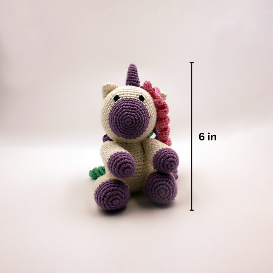 Cotton Crochet Unicorn Toy