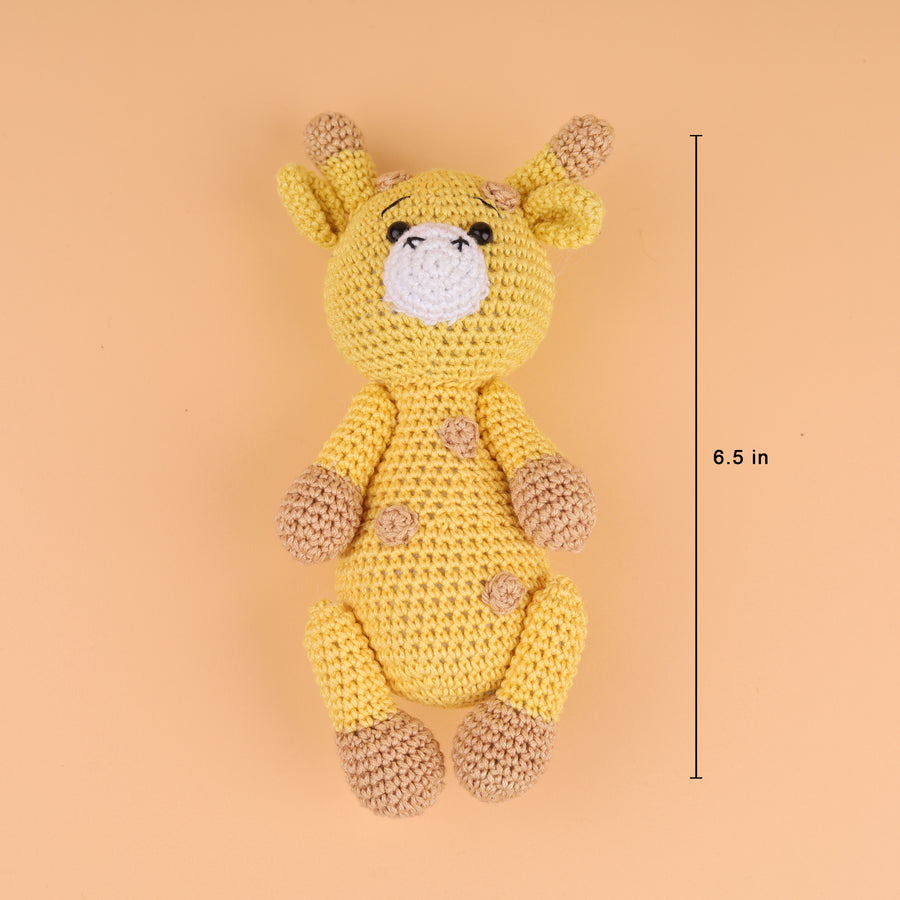 Cotton Crochet Baby Giraffe Stuff Toy