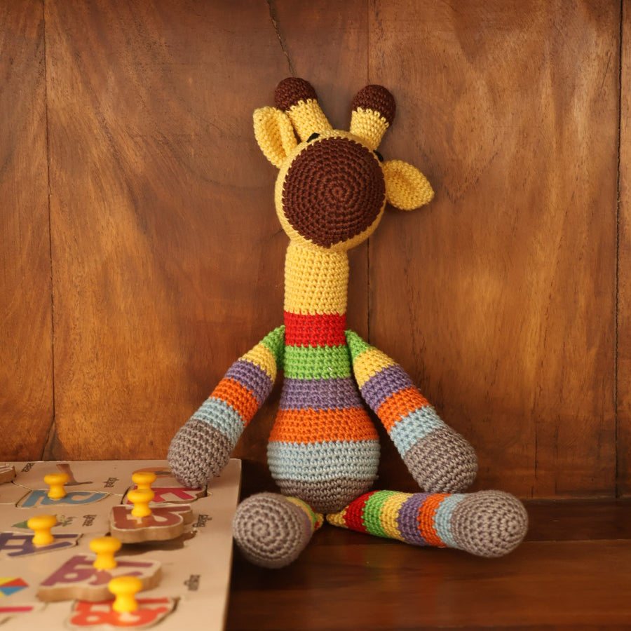 Crochet Giraffe Soft Toy