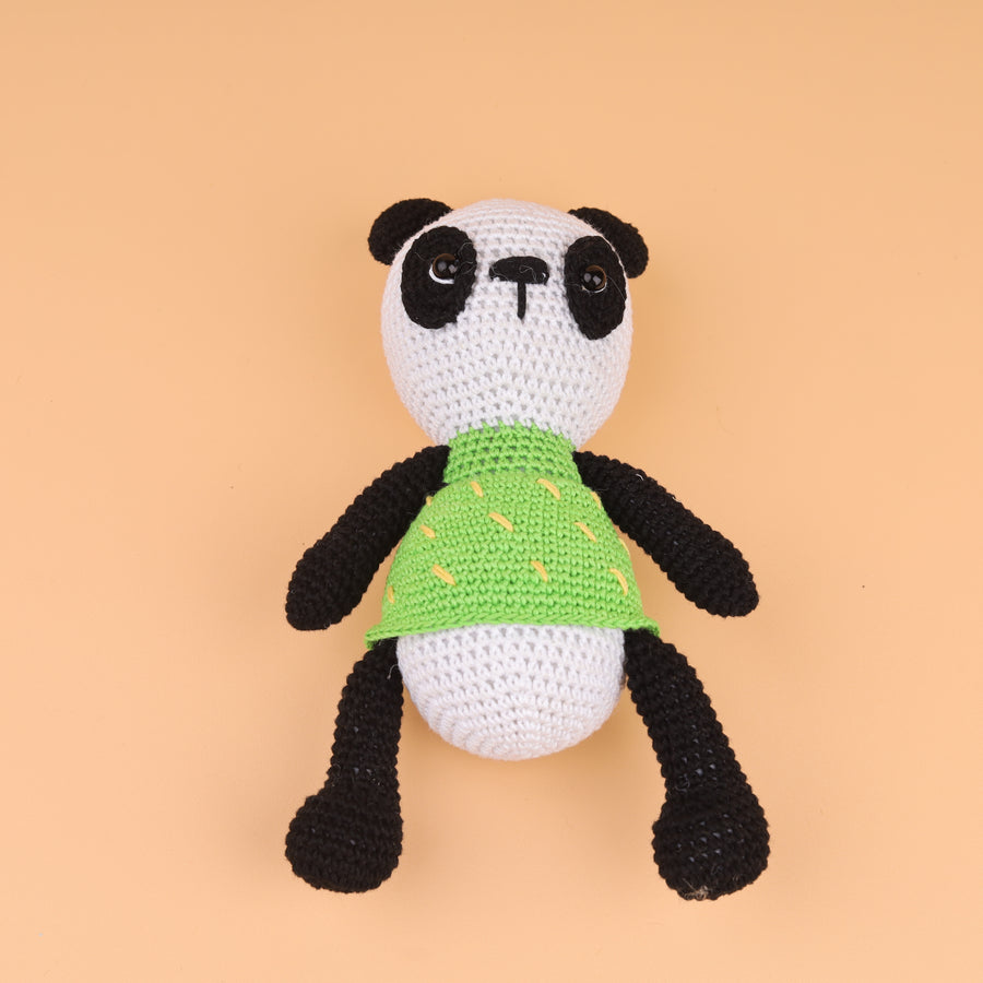 Cotton Crochet Panda in Woods Stuff Toy