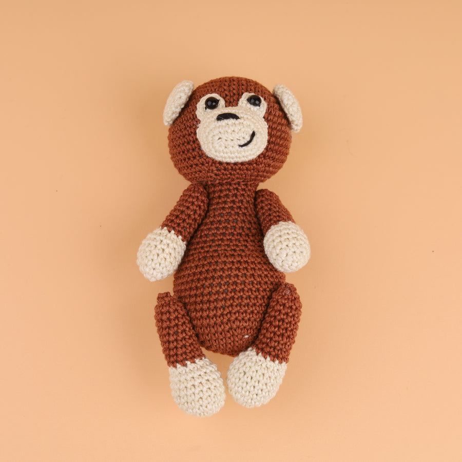 Cotton Crochet Witty Monkey Toy