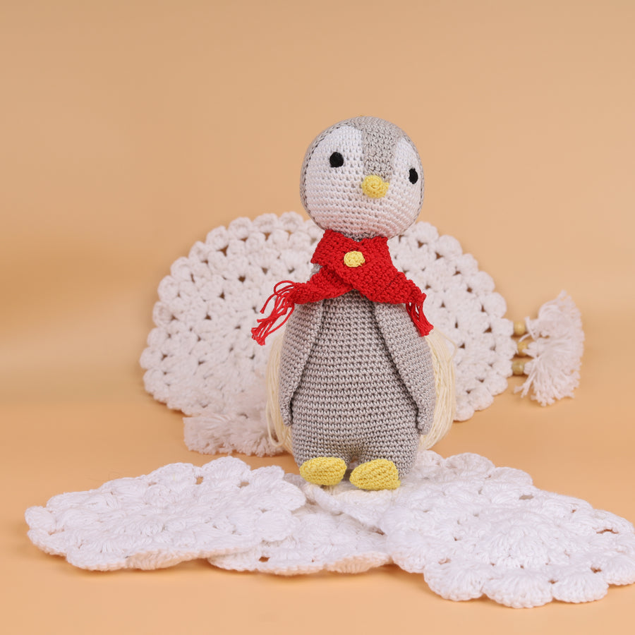 Crochet Penguin Soft Toy