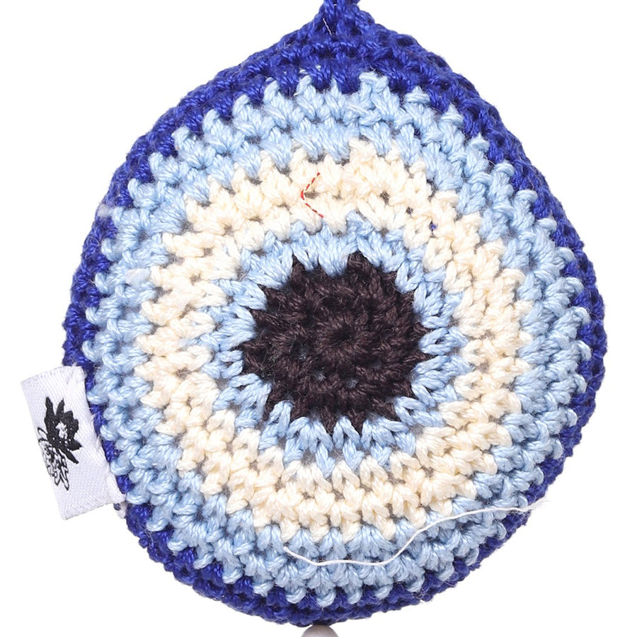 Evil Eye Crochet Keychain