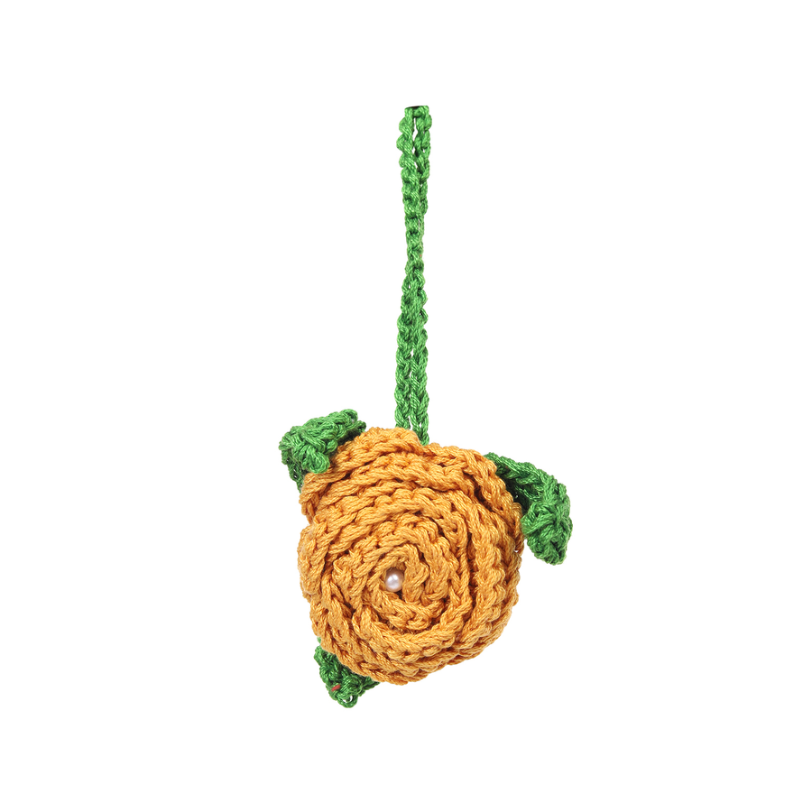 Yellow Rose Keychain