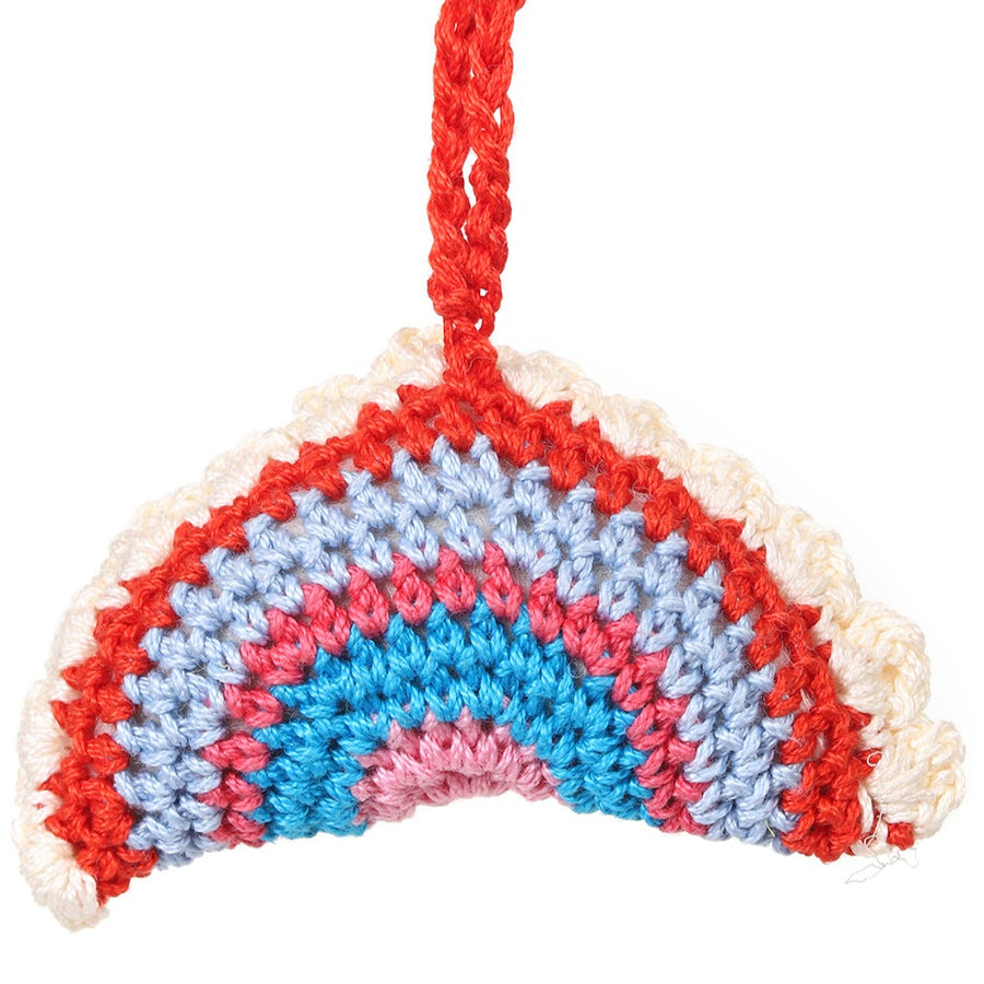 My Rainbow Crochet Keychain