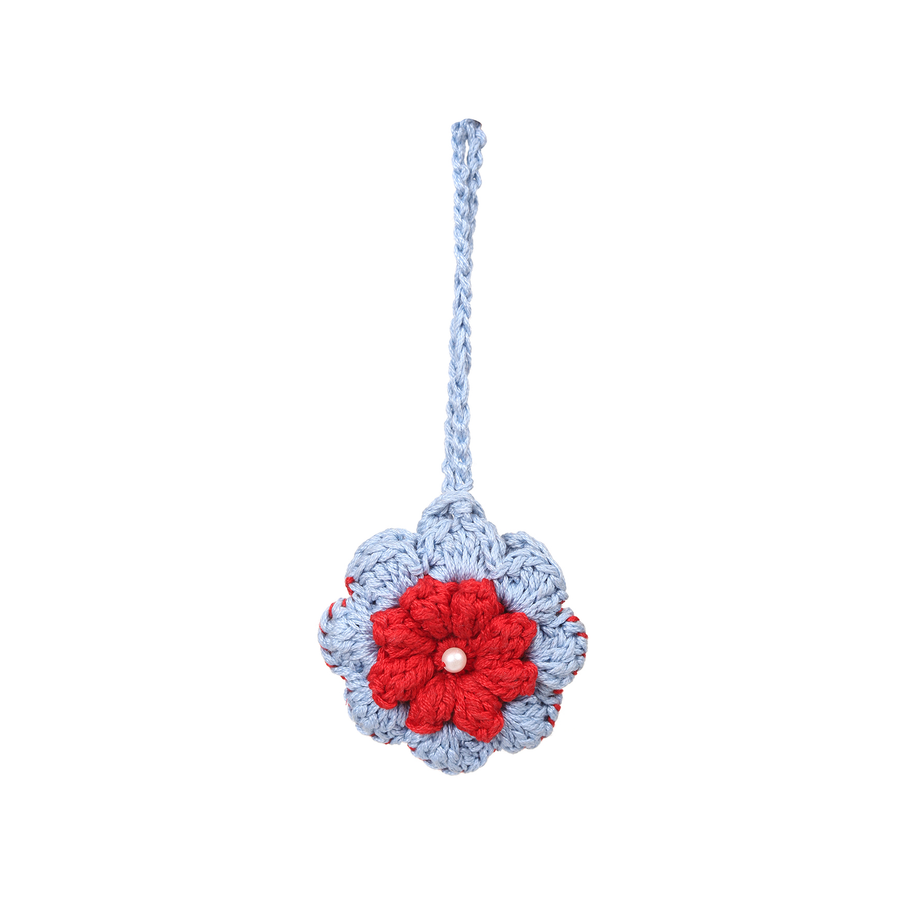 Flower Crochet Keychain