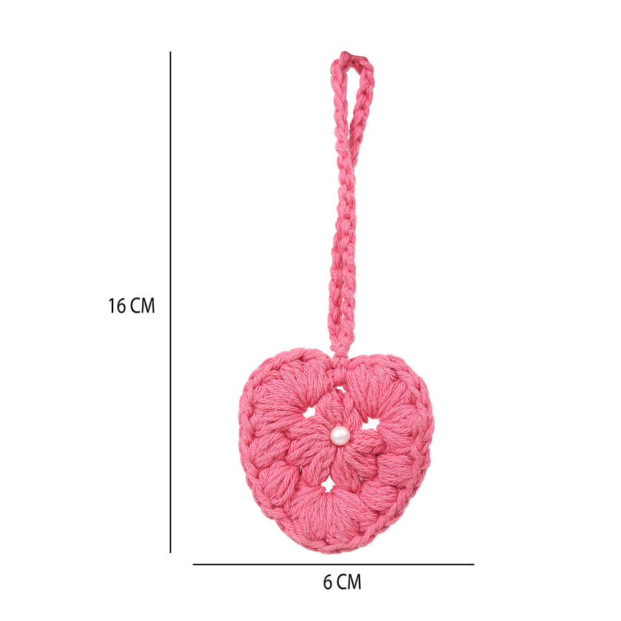 Pink Flower Keychain