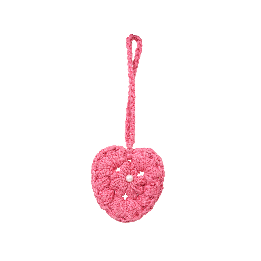 Pink Flower Keychain