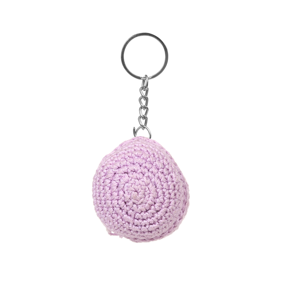 Lilac Round Keychain