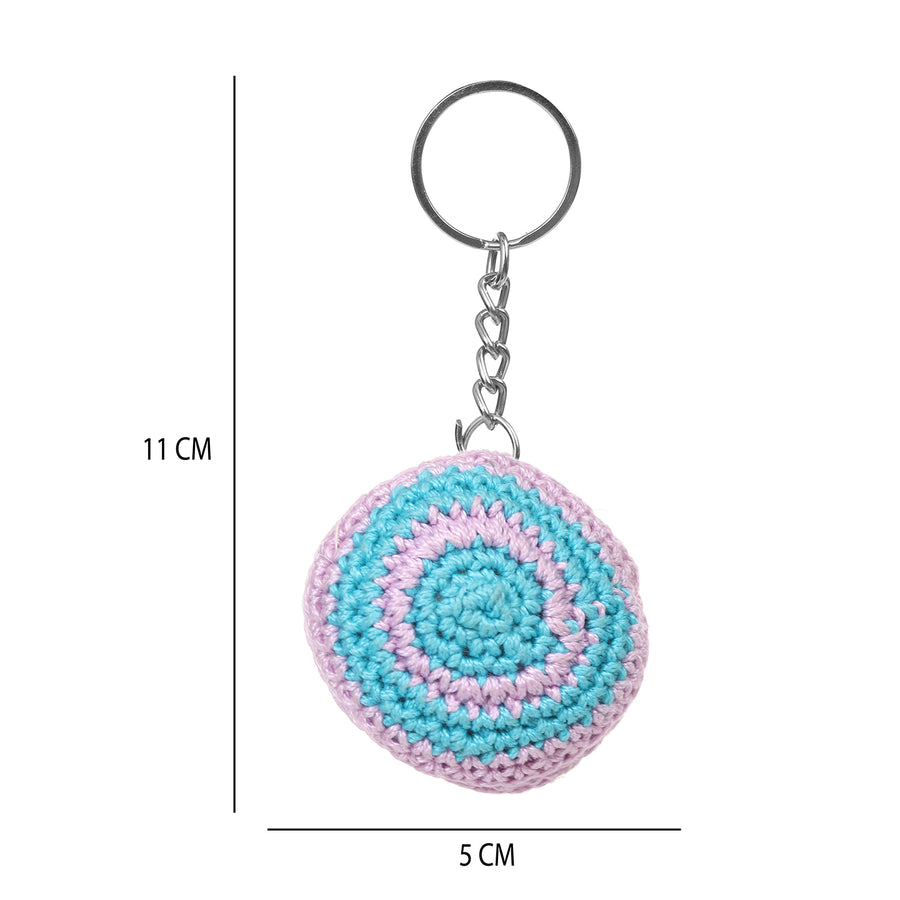 Swirl Round Keychain