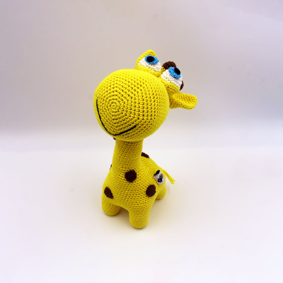 Cotton Crochet Giraffe Soft Toy