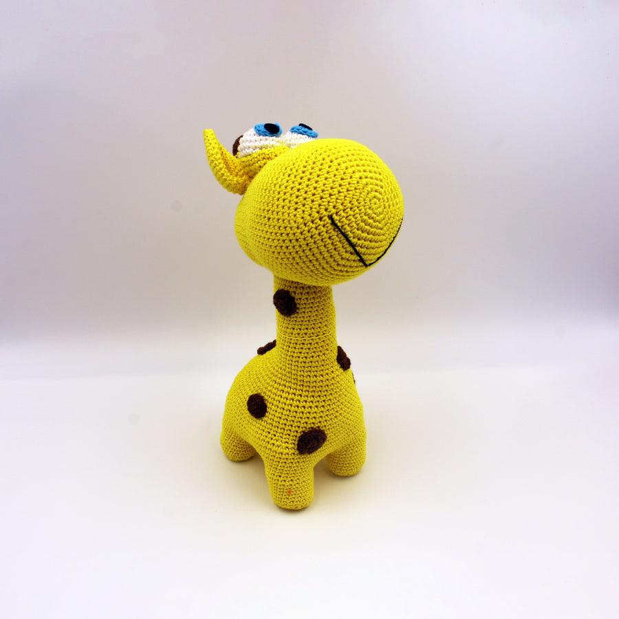 Cotton Crochet Giraffe Soft Toy