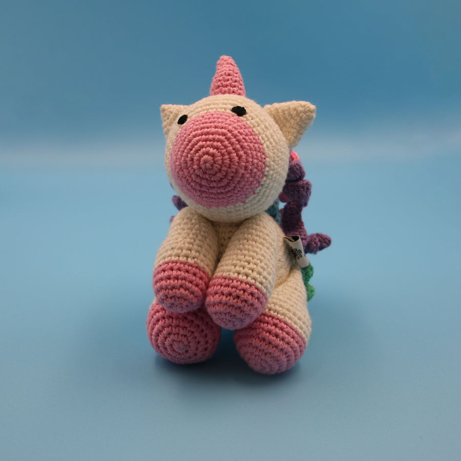 Cotton Crochet Unicorn Toy