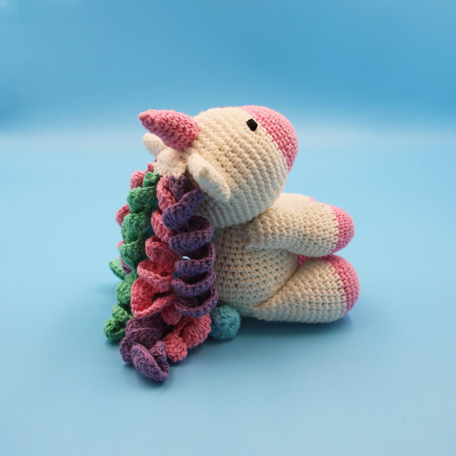 Cotton Crochet Unicorn Toy