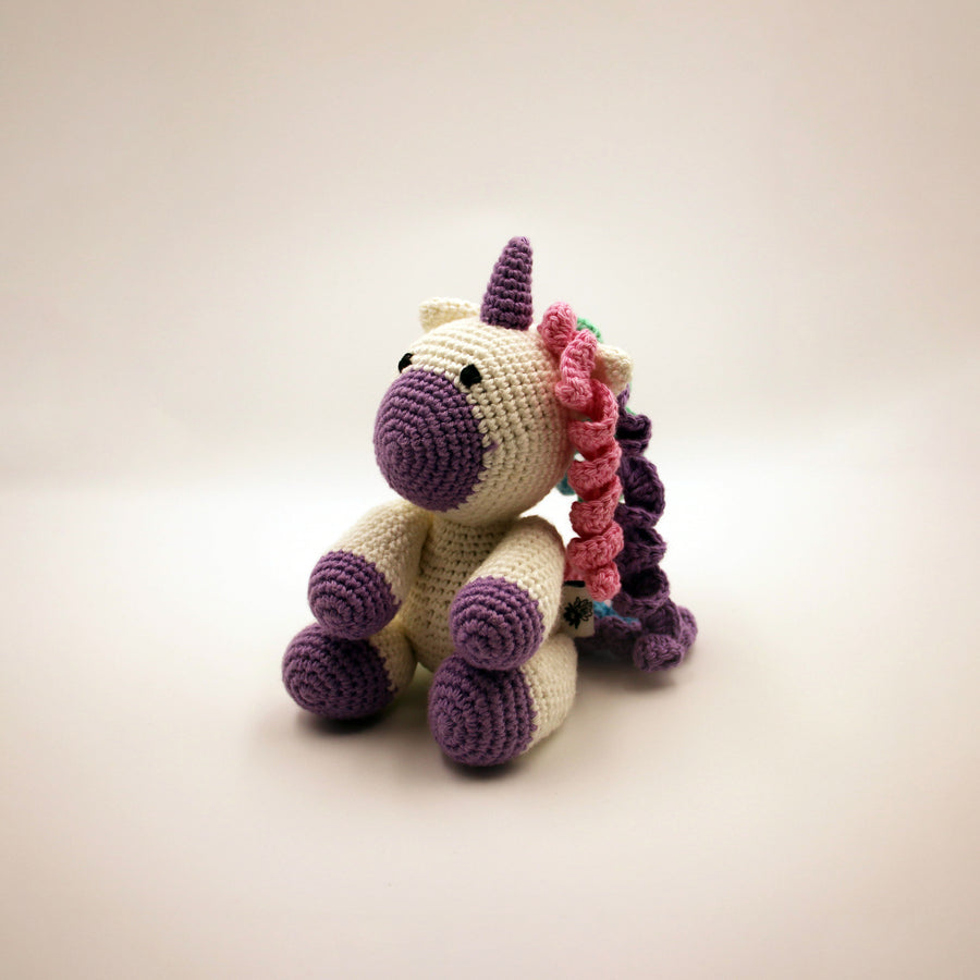 Cotton Crochet Unicorn Toy