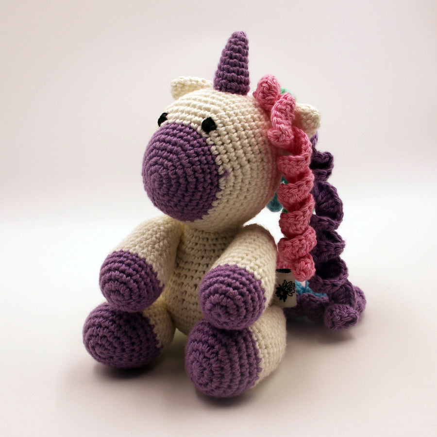 Cotton Crochet Unicorn Toy