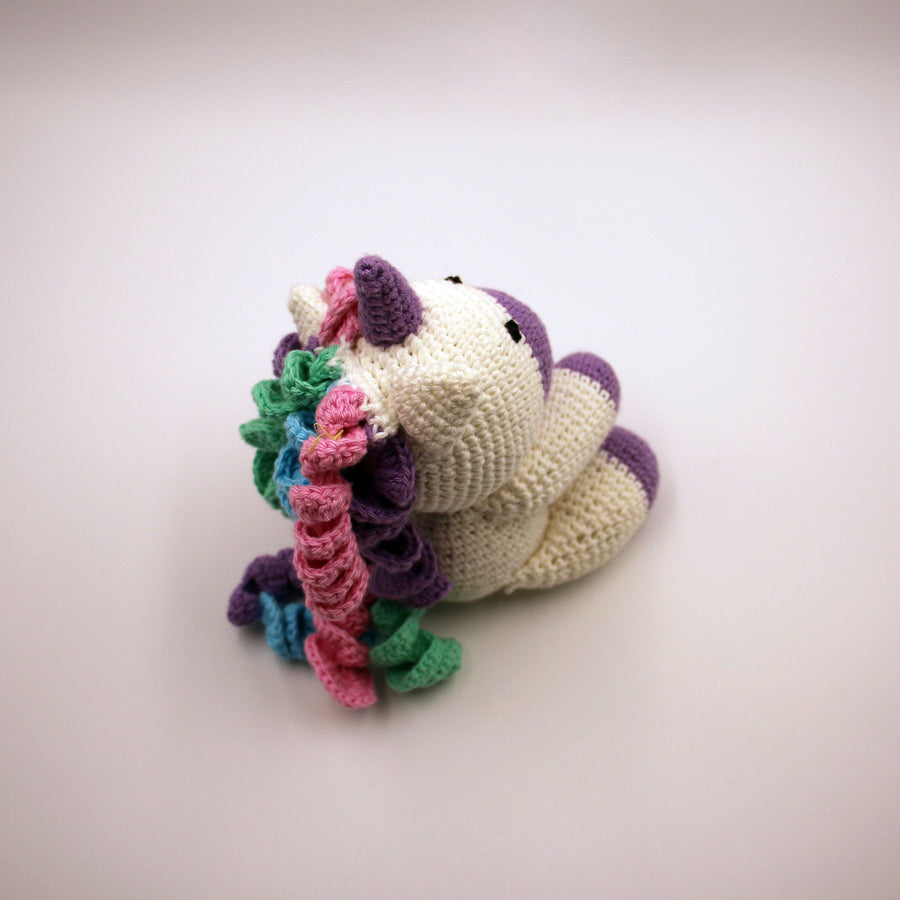 Cotton Crochet Unicorn Toy